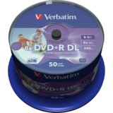 Verbatim 1x50 DVD+R Double Layer 8x Speed, 8,5GB wide printable Cijene