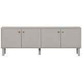 WOOOD Svijetlo siva TV komoda od masivnog bora 160x56 cm Madu – Cijene