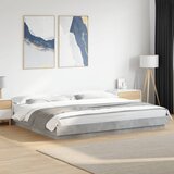  Okvir kreveta siva boja betona 180x200 cm od konstruiranog drva | shoptok.hr