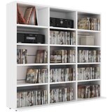 vidaXL ormarić za CD-ove bijeli 102 x 23 x 89,5 cm od iverice | shoptok.hr