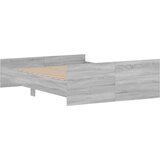  Kreveta s uzglavljem i podnožjem boja hrasta 140x190 cm | shoptok.hr