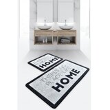 Lessentiel Maison Kupaonska prostirka Like Home, 2 komada, Sivo-crna | Eponuda.ba