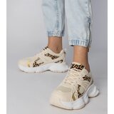 Gemre Leopard print sporty sneakers on a chunky sole Klarris | Shoptok.si
