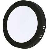 Xled 24W 4000K black Nadgradni okrugli LED panel plasticni,2640Lm,φ290*31mm,Ra80,IP20 crn Cene