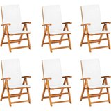  7-dijelni vrtni blagovaonski set s jastucima masivna tikovina | shoptok.hr
