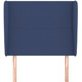  Uzglavlje s ušima plavo 103x23x118/128 cm od tkanine | shoptok.hr
