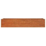  Povišena vrtna gredica boja hrđe 240 x 80 x 45 cm čelik COR-TEN | Eponuda.ba