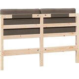 Tapecirani uzglavlje Smeđa i taupe 150 cm Čvrsto borovo drvo | shoptok.hr