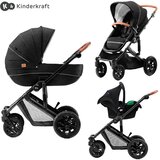 Kinderkraft KOLICA ZA BEBE 3U1 PRIME MINK PRO BLACK | Eponuda.com