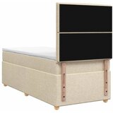  Boxspring krevet s madracem Krem 90 x 190 cm Tkanina - Krem 90 x 190 cm Dizajn linija | shoptok.hr