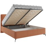 CARRYHOME OBLAZINJENA POSTELJA 180 cm x 200 cm , tekstil opečnato rjava | Shoptok.si