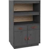  Visoka komoda siva 67 x 40 x 108 5 cm od masivne borovine | shoptok.hr