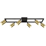 Mitea Lighting Spot lampa crno-zlatna Max.35W 6xGU10 M190460 | Eponuda.com