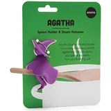 Agatha Purple Spoon Holder & Steam Releaser