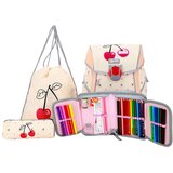 ABC123 Prvošolski set Češnji (4-delni) z LED zaponko + DARILO | Shoptok.si
