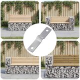  Udarna ploča 12 pcs Srebrno 50 x 10 x 1,2 mm Željezo | shoptok.hr