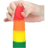 Lovetoy Prider - realistični dildo - 19 cm (mavrica) | Shoptok.si