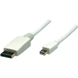 Mini-DisplayPort / DisplayPort adapterski kabel mini DisplayPort vtič\, DisplayPort vtič 2.00 m bela 324748-CG DisplayPort kabel, (20410758)