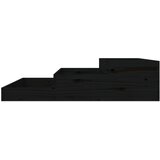  Sadilica crna 107x107x27 cm od masivne borovine | shoptok.hr