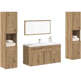 vidaXL 4-dijelni set kupaonskog namještaja käsityöläinen tammi | shoptok.hr