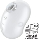 Satisfyer Cutie Ghost - brezžični stimulator klitorisa z zračnim valovanjem (bel) | Shoptok.si
