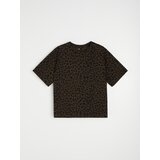 Sinsay Pamučna majica s leopard uzorkom | shoptok.hr