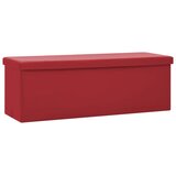  Sklopivi klupa za pohranu crvena boja vina PVC | Eponuda.ba