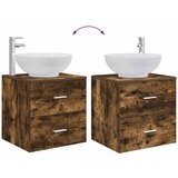  Umivaonik s policom Dimljeni hrast 49,5 x 44,5 x 66,5 cm | shoptok.hr