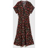 Marisse Black Floral Midi Dress | ePonuda.com