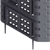  Vrtni kompostnik črn 93,3x93,3x146 cm 1000 L, (20980906) | Shoptok.si