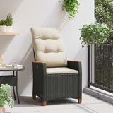  Ležaljka u vrtu Crna i Krema 64 x 57,5 x 112 cm poliratan | shoptok.hr
