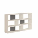Hanah home Polica za knjige Aruba White Anthracite | Eponuda.com