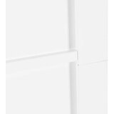  Klizna vrata Bijela i crna 83 x 232 cm Masivna borovina | shoptok.hr