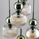  Visilica na sajli SOPHIA 5xE14/10W/230V crna/zelena/zadimljeno bež | Eponuda.com