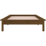  LED okvir kreveta boja meda 90 x 190 cm mali od masivnog drva | shoptok.hr