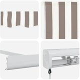  Povlačivi tende Svijetlo siva i bijela. 350 x 250 cm | shoptok.hr