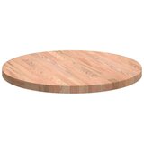 vidaXL Nepremična površina Svetlo rjava Ø 50 x 2.5 cm Trda hrastovina | Shoptok.si