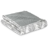 AmeliaHome Prekrivač Tropical Bonaire 170x210 cm, siva / bijela | shoptok.hr