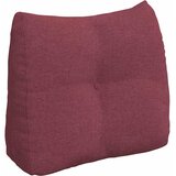  Jastuk za leđa Vinska crvena 60 x 24 x 50 cm tkanina | shoptok.hr