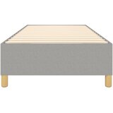  Okvir za krevet s oprugom svjetlosivi 100x200 cm od tkanine | Eponuda.com