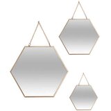 Atmosphera Ogledalo zlatno x3 29,5x0,5x26cm | Eponuda.ba
