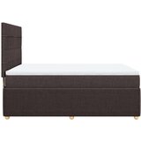 vidaXL Box spring postelja z vzmetnico temno rjava 160x200 cm blago, (21305094) | Shoptok.si