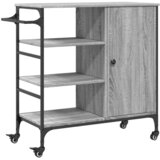  Kuhinjska kolica boja hrasta 87,5x38,5x84,5cm konstruirano drvo | shoptok.hr