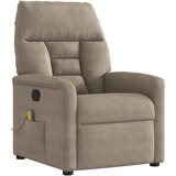 vidaXL Naslanjač taupe tkanina iz mikrovlaken | Shoptok.si