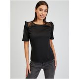 Orsay Black Women's T-Shirt with Neckline - Women Cijene