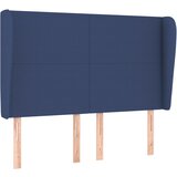 Maison Chic Vzglavna omarica - Nočna omarica - Posteljna omarica z ušesi modro 147x23x118/128 cm blago, (21709849) | Shoptok.si
