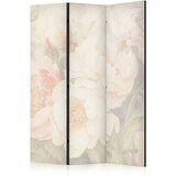  Paravan - Blooming Peonies - Bright Large Flowers Enveloped in White Mist | shoptok.hr