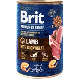 Brit Premium by Nature 6 x 400 g - Jagnjetina z ajdo