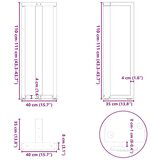  Noge za barsko mizo v obliki črke T 2 kosa antracit 40x35x(110-111) cm jeklo | Shoptok.si
