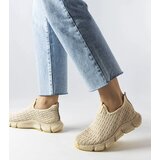 Gemre Light beige slip-on sports sneakers Obenor | shoptok.hr